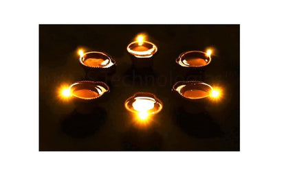 LED Light Water Sensor Diyas with, Ambient Lights.